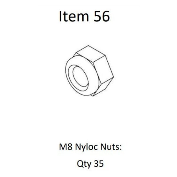 Nut Kit - M8 Nyloc