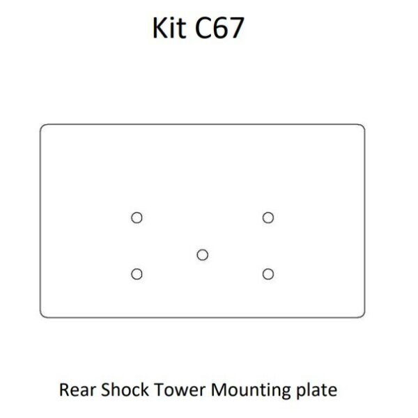 Rear Shock Mount Plate Kit