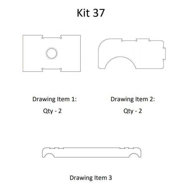 Pedal Clamp - Rear Component Kit