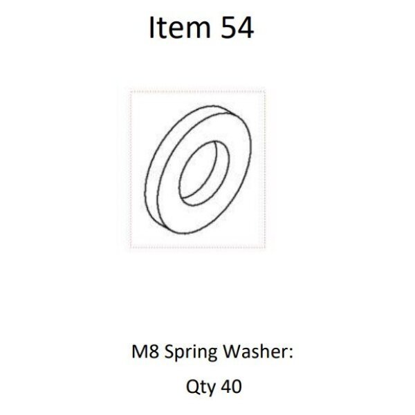 Washer Kit - M8 Spring