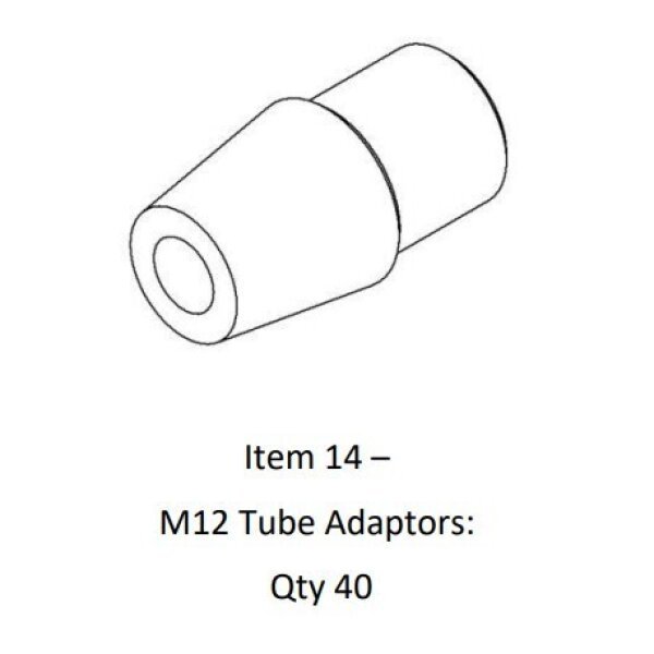 Tube Adaptor Kit - M12 Threaded