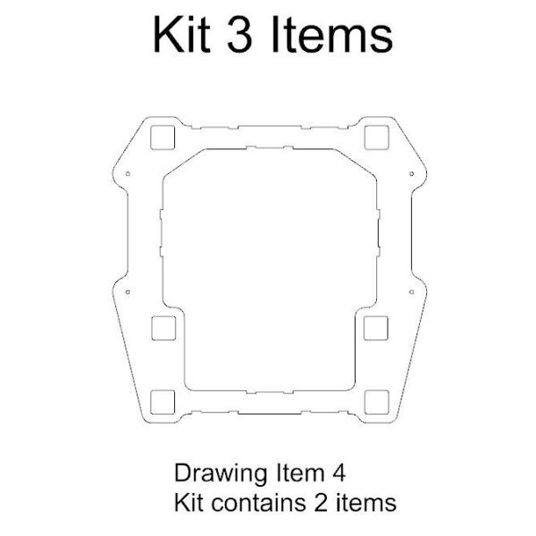 Chassis Bulkhead Kit (3rd from Front)